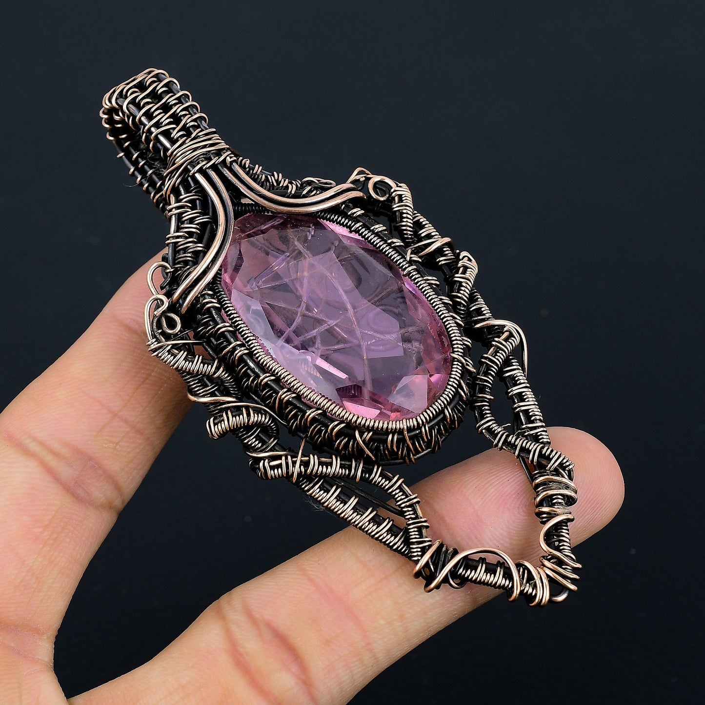 Pink Kunzite Gemstone Pendant