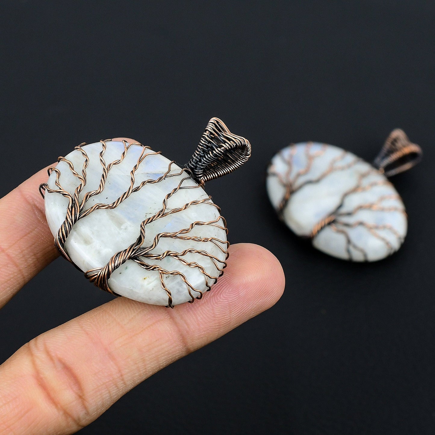 Rainbow Moonstone Gemstone Pendant