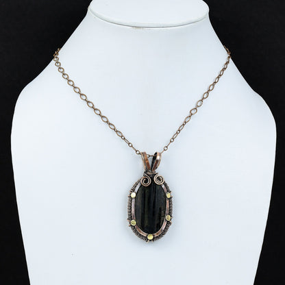 Black Tourmaline Gemstone Pendant