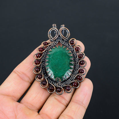 Green Emerald Gemstone Pendant