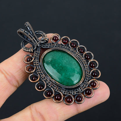 Green Emerald Gemstone Pendant
