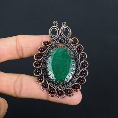 Green Emerald Gemstone Pendant