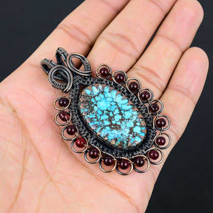 Blue Turquoise Gemstone Pendant