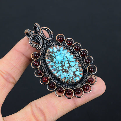 Blue Turquoise Gemstone Pendant