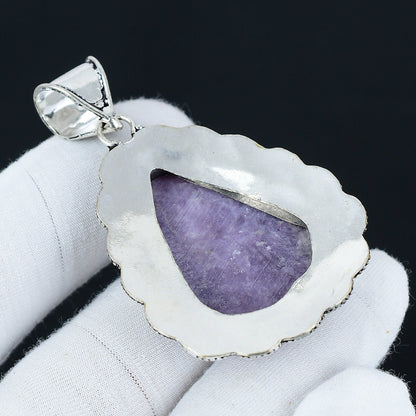 Purple Lepidolite Gemstone Pendant
