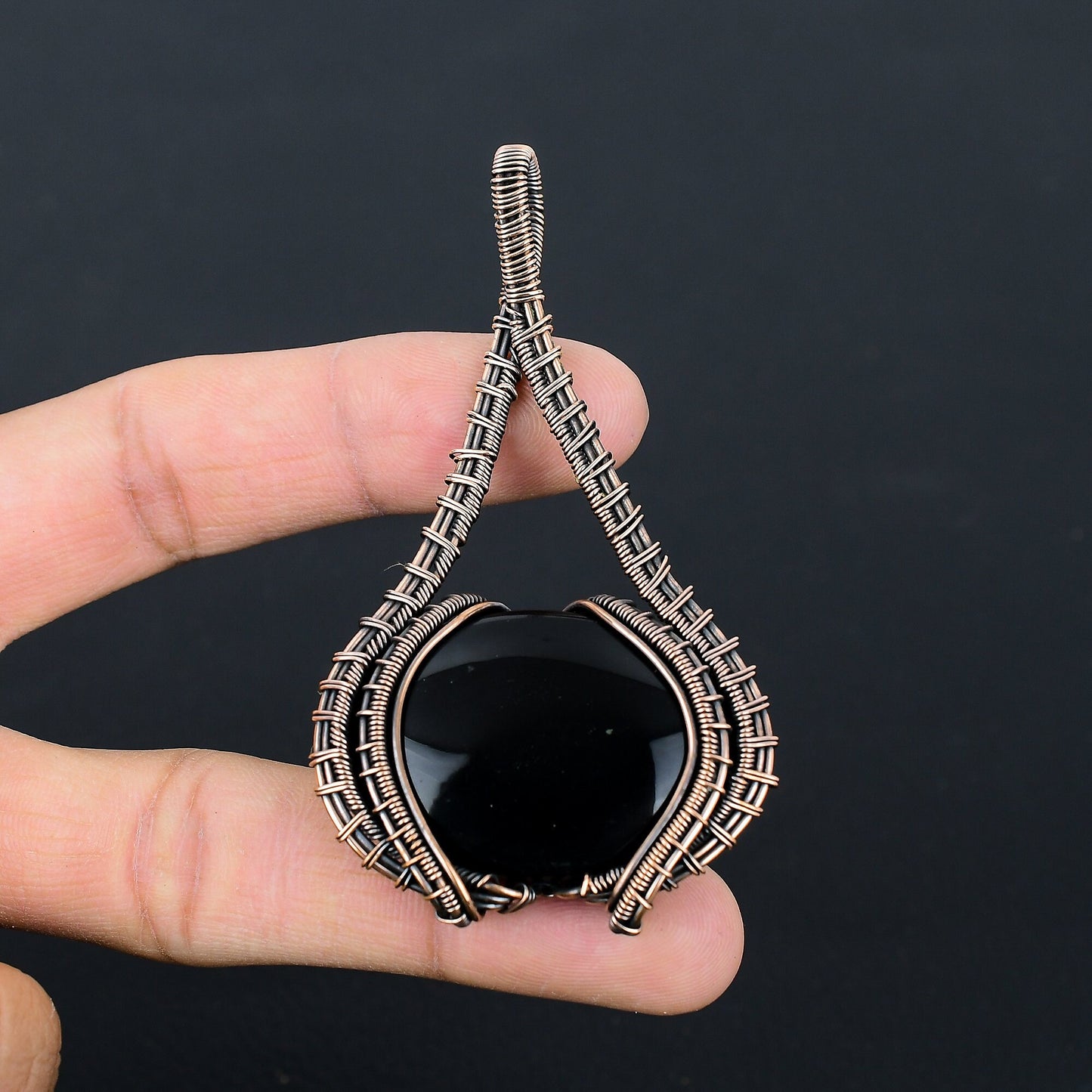 Black Onyx Gemstone Pendant