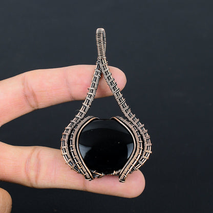 Black Onyx Gemstone Pendant