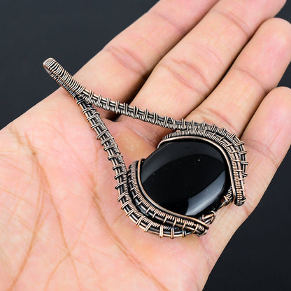 Black Onyx Gemstone Pendant
