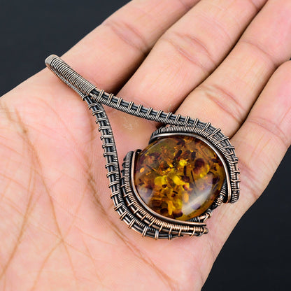 Amber Gemstone Pendant