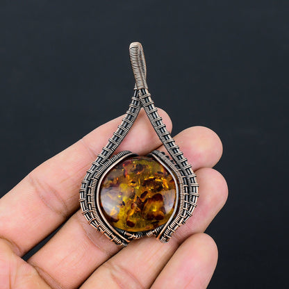 Amber Gemstone Pendant