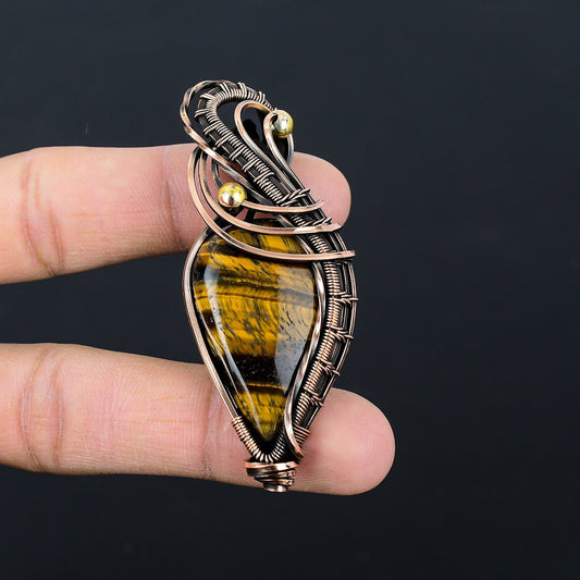 Brown Tiger Eye Gemstone Pendant