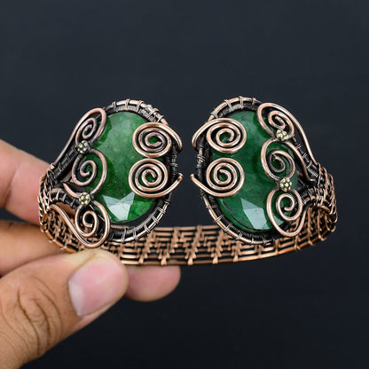 Green Emerald Gemstone Bangle