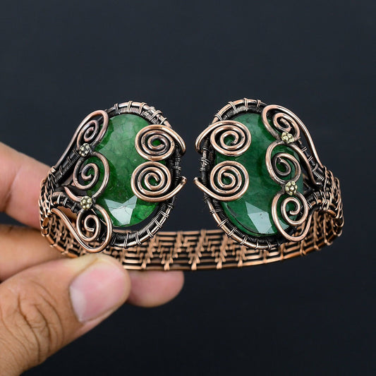 Green Emerald Gemstone Bangle