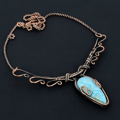 Blue Larimar Gemstone Pendant
