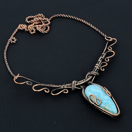 Blue Larimar Gemstone Pendant