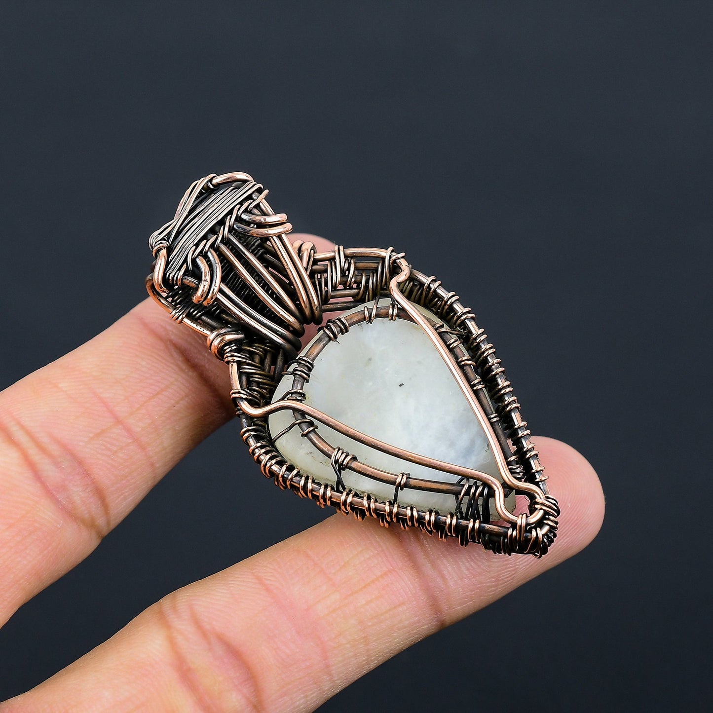 Rainbow Moonstone Gemstone Pendant