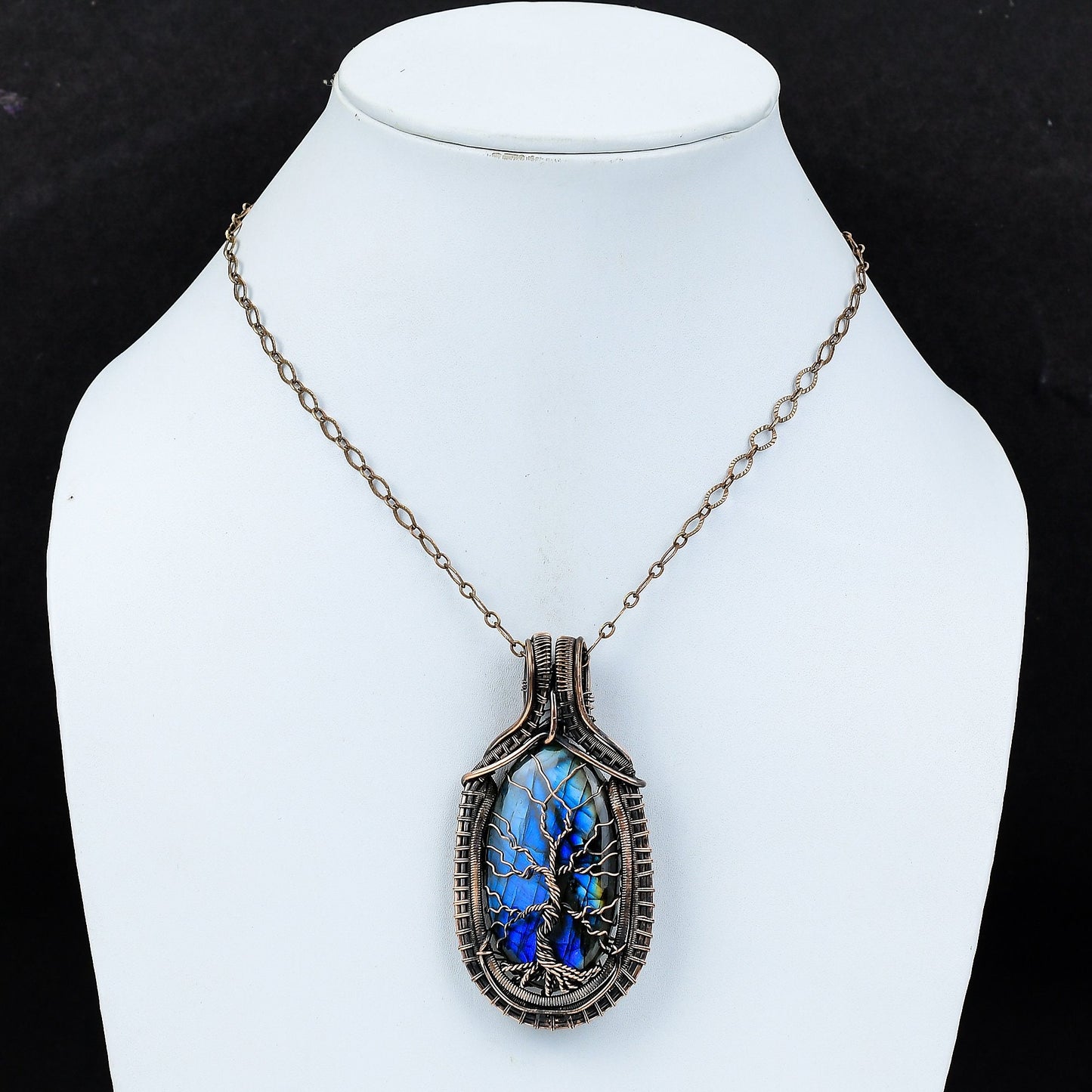 Blue Labradorite Gemstone Pendant