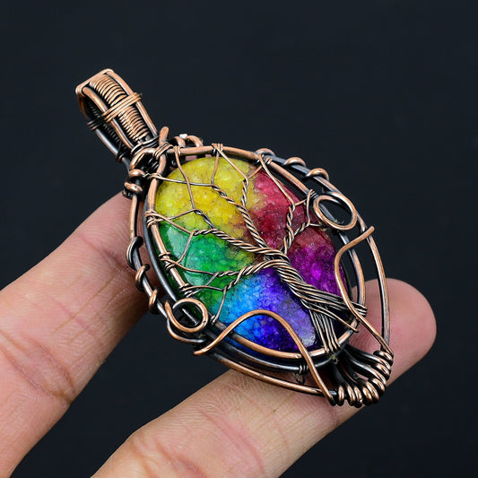 Rainbow Solar Quartz Gemstone Pendant
