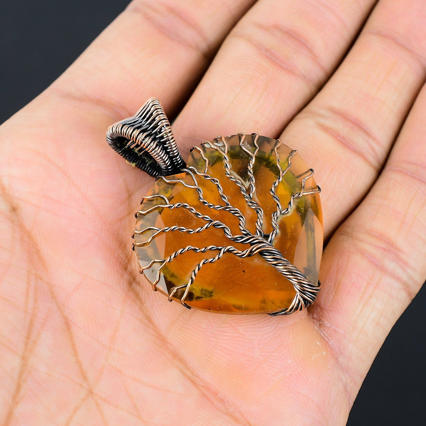 Yellow Citrine Gemstone Pendant
