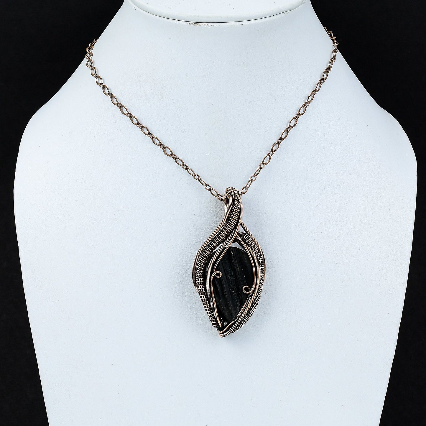 Black Tourmaline Gemstone Pendant
