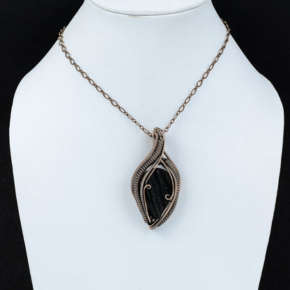 Black Tourmaline Gemstone Pendant