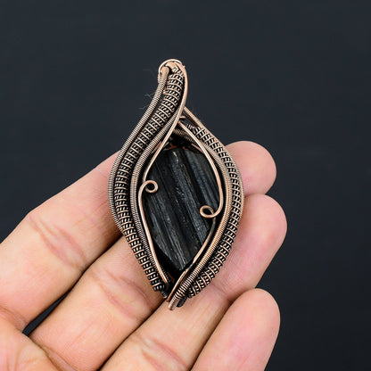 Black Tourmaline Gemstone Pendant