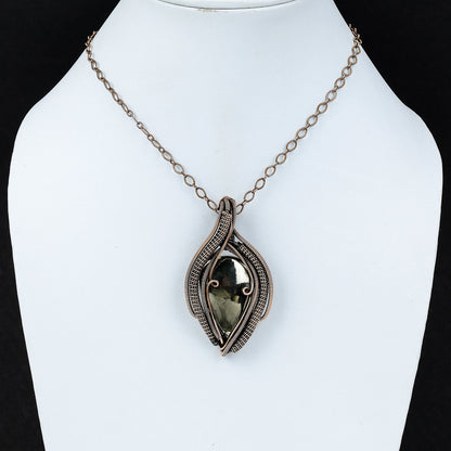 Golden Apache Pyrite Gemstone Pendant