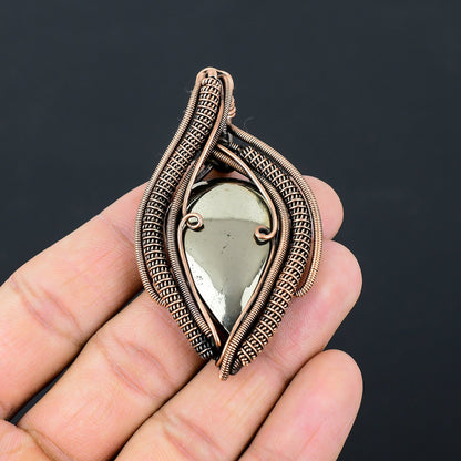Golden Apache Pyrite Gemstone Pendant