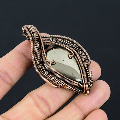 Golden Apache Pyrite Gemstone Pendant