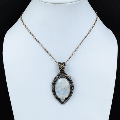 Rainbow Moonstone Gemstone Pendant