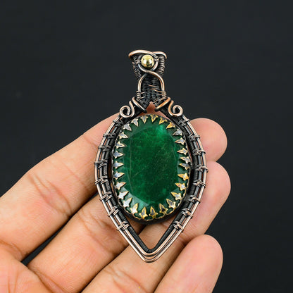 Green Emerald Gemstone Pendant