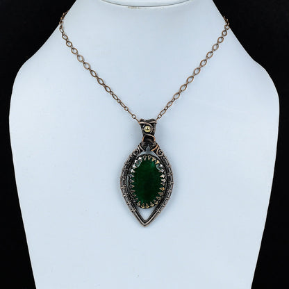 Green Emerald Gemstone Pendant