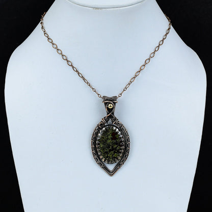 Red & Green Dragon Blood Jasper Gemstone Pendant