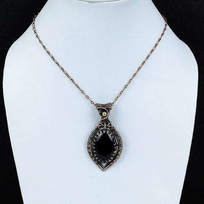 Black Onyx Gemstone Pendant