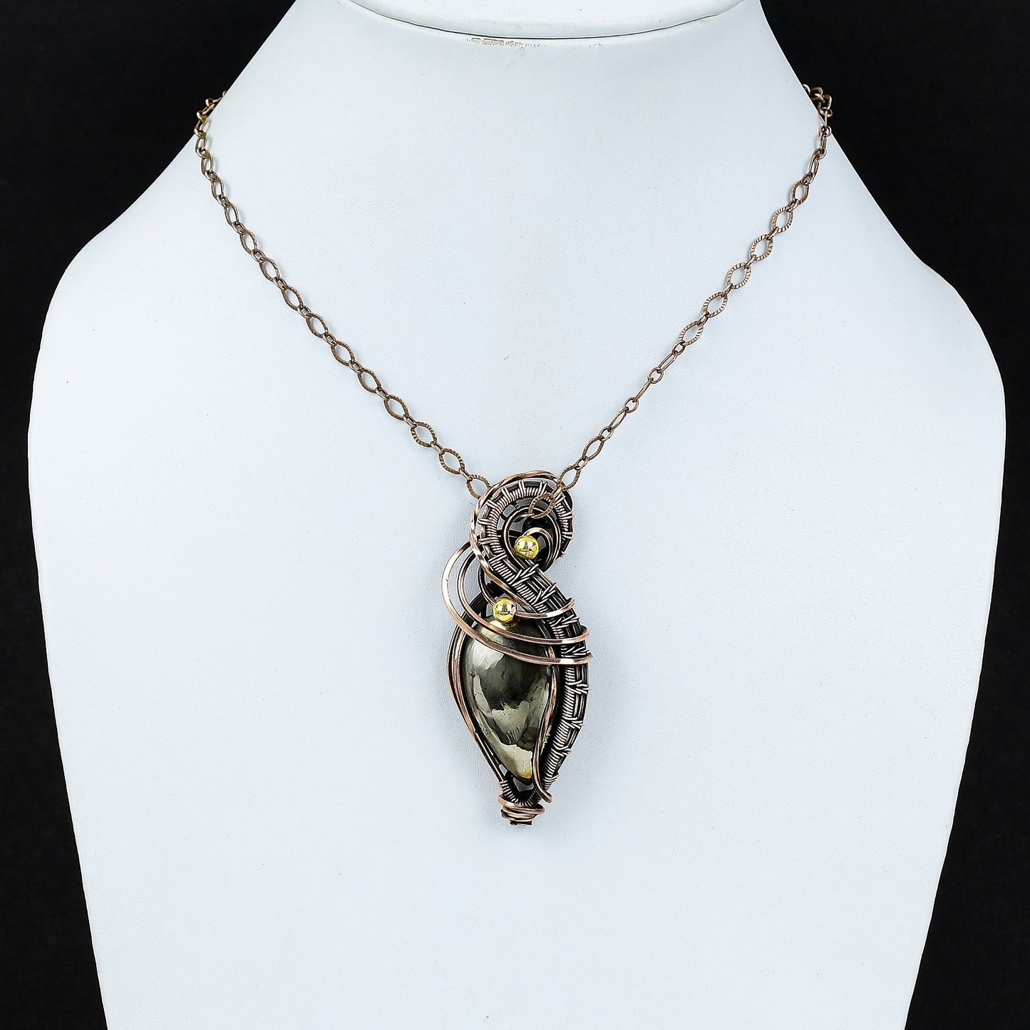 Golden Pyrite Gemstone Pendant