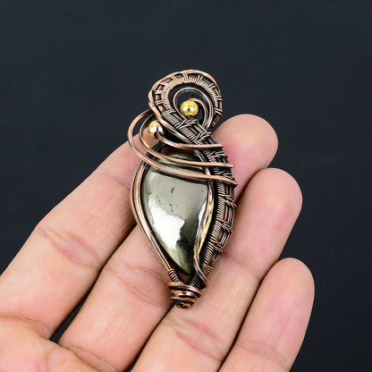 Golden Pyrite Gemstone Pendant