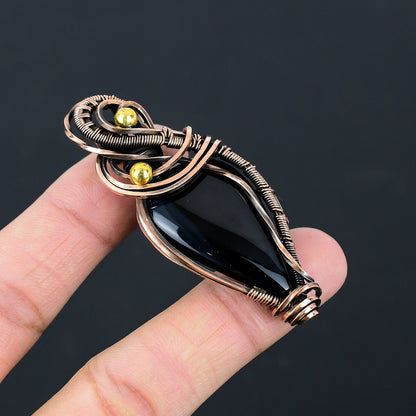 Black Onyx Gemstone Pendant