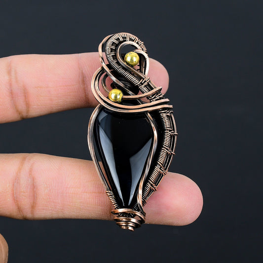 Black Onyx Gemstone Pendant
