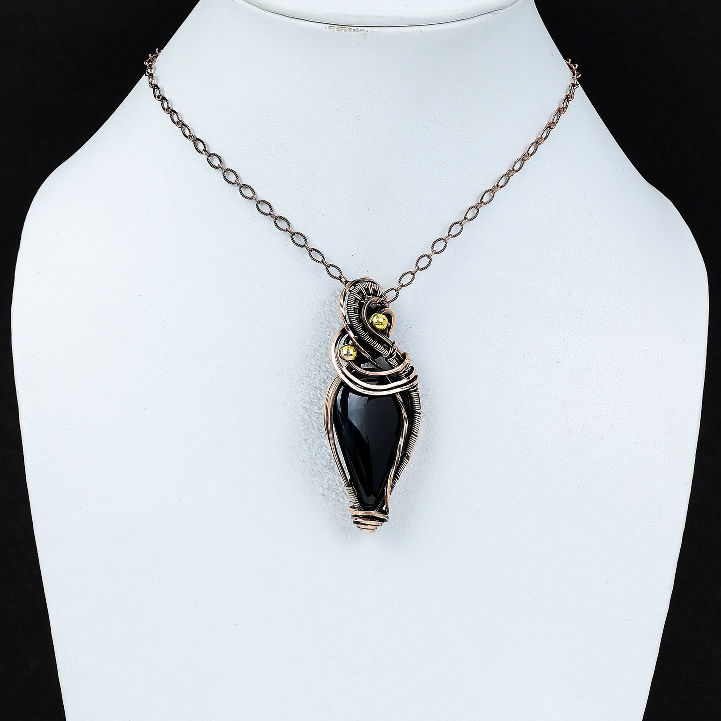 Black Onyx Gemstone Pendant