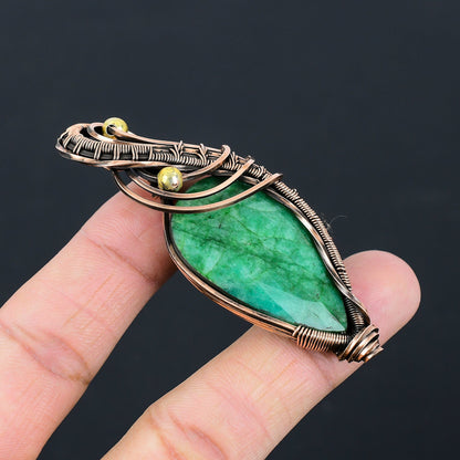 Emerald Green Gemstone Pendant