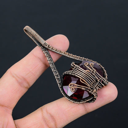 Red Garnet Gemstone Pendant