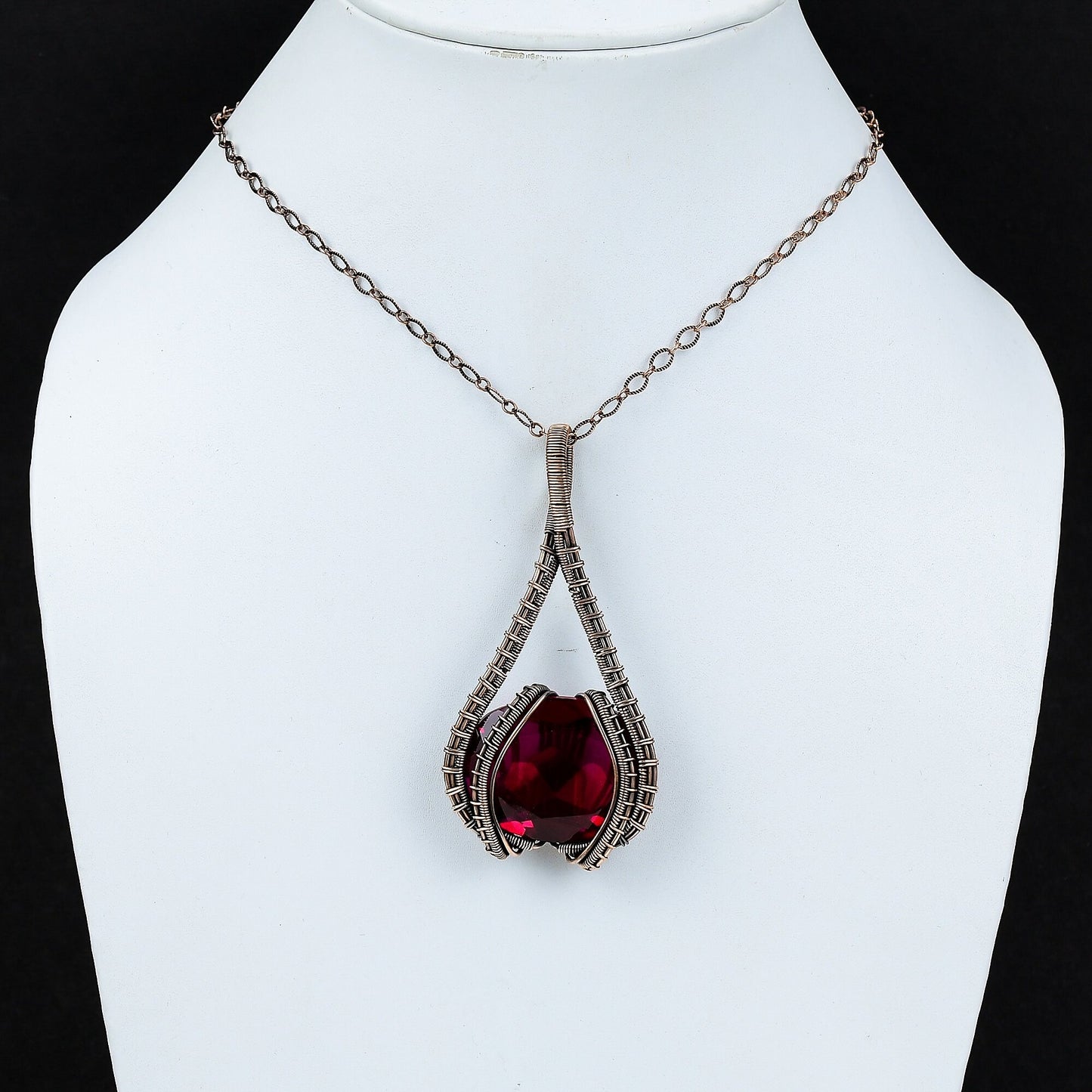 Red Garnet Gemstone Pendant