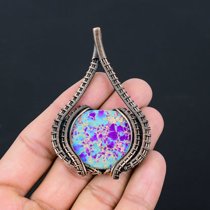 Blue Jasper Gemstone Pendant