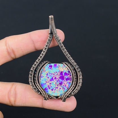 Blue Jasper Gemstone Pendant