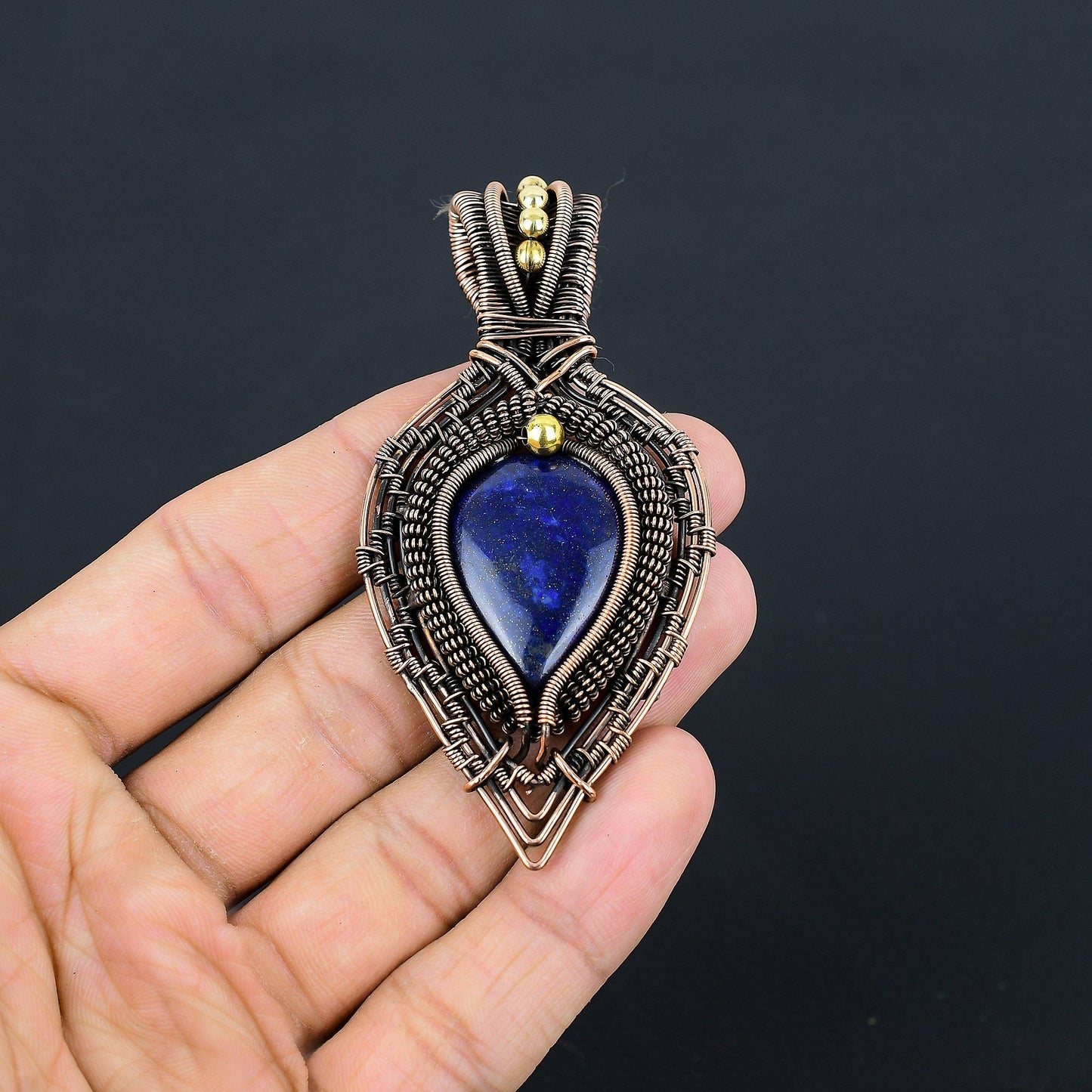 Blue Lapis Lazuli Gemstone Pendant
