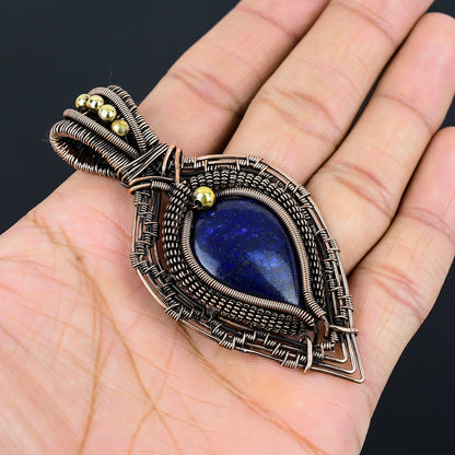 Blue Lapis Lazuli Gemstone Pendant