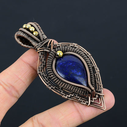 Blue Lapis Lazuli Gemstone Pendant