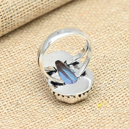 Rainbow Mystic Topaz Sterling Silver Ring