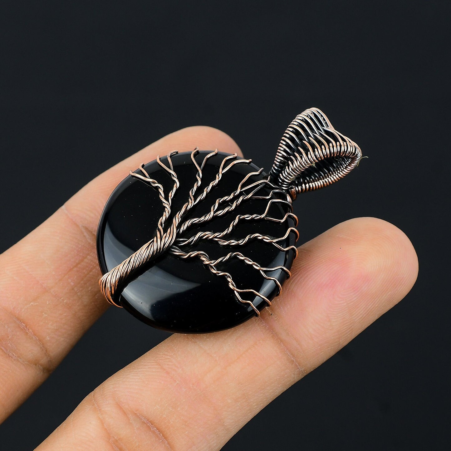 Black Onyx Gemstone Pendant