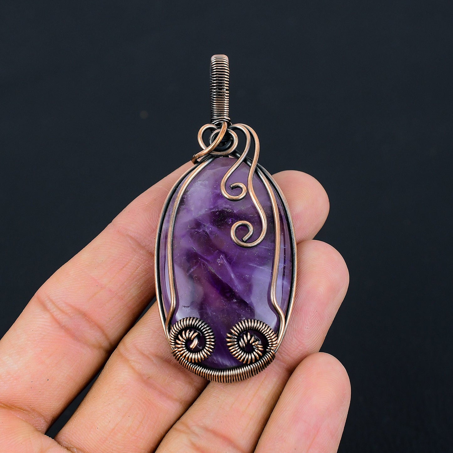 Purple Amethyst Gemstone Pendant